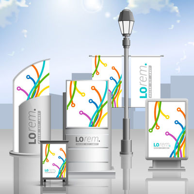 户外广告牌矢量设计 提升广告创意与视觉冲击力